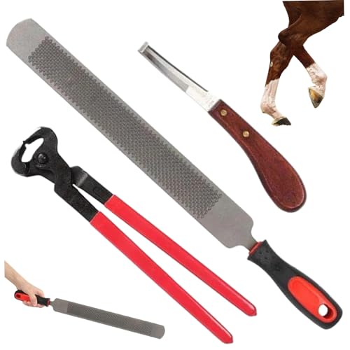 LejeMaek Farrier -Werkzeuge, 3pcs/Set 14 Zoll professionelles Stahlheuer, Ziegenhufschneider mit Plastikgriff, Wiederverwendbare Pferdentrimmwerkzeuge LejeMaek Farrier -Werkzeuge, 3pcs/Set 14 Zoll professionelles Stahlheuer, Ziegenhufschneider mit Plastikgriff, Wiederverwendbare Pferdentrimmwerkzeuge von LejeMaek