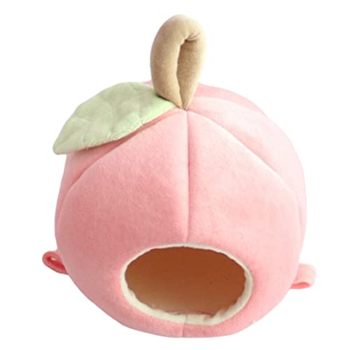 LejeMaek Hamsterbett kleine Tiere Fleece Haus süßer Pfirsich Winter warm von LejeMaek