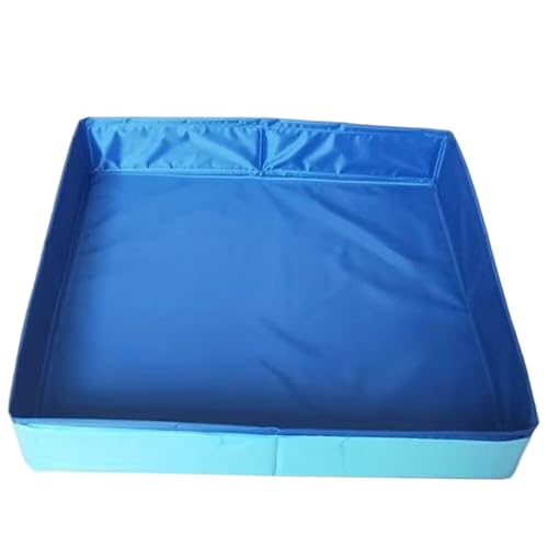 LejeMaek Hundepool, 20 x 20 x 3 Zoll faltbarem PVC Square Kleiner Pool für Haustiere, Kinder von LejeMaek