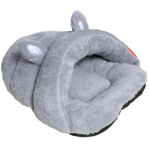 LejeMaek Katze Schlafsack mit Ohren, weiche Erwärmung Plüsch Katze Winterschlafsbag für Burrow Nickerchen, verdickte waschbedeckte Bett für kleine/mittlere Katzen Hunde, grau, s LejeMaek Katze Schlafsack mit Ohren, weiche Erwärmung Plüsch Katze Winterschlafsbag für Burrow Nickerchen, verdickte waschbedeckte Bett für kleine/mittlere Katzen Hunde, grau, s von LejeMaek