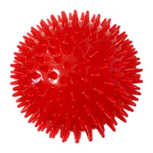 LejeMaek Quietschende Hundeball Haustier Kaut Spikey Spielzeug ungiftige Welpen-Reinigung Spielzeugkugeln Red 6cm Hundeball LejeMaek Quietschende Hundeball Haustier Kaut Spikey Spielzeug ungiftige Welpen-Reinigung Spielzeugkugeln Red 6cm Hundeball von LejeMaek