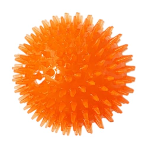 LejeMaek Quietschende Hundeball Haustier Kaut Spikey Spielzeug ungiftige Welpezahnreinigung Spielzeugkugeln Orange 6 cm Hundeball LejeMaek Quietschende Hundeball Haustier Kaut Spikey Spielzeug ungiftige Welpezahnreinigung Spielzeugkugeln Orange 6 cm Hundeball von LejeMaek