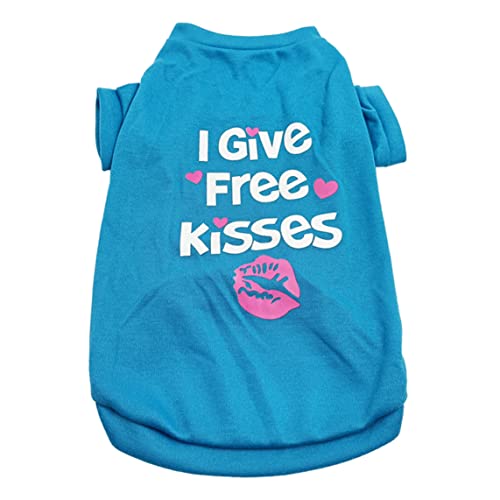 LejeMaek Welpenhunde Hemd Katze Kleidung atmungsaktiven Baumwolldruck -T -Shirts für kleine Hunde Himmelblau S LejeMaek Welpenhunde Hemd Katze Kleidung atmungsaktiven Baumwolldruck -T -Shirts für kleine Hunde Himmelblau S von LejeMaek