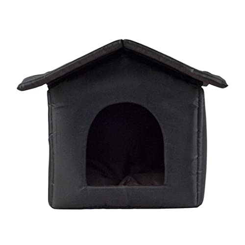 Outdoor Pet Höhle Bett warmes wasserdes Katzen -Versteckhund abnehmbares Oxford -Stoffnest -Bett Mslicker von LejeMaek