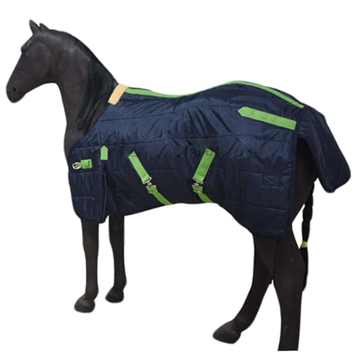 Pferdes Winterdecke 39 Zoll Deluxe wasserdichte Pferdestelle Decke Windfest & Warmer verdickter Winter für Mini, Pony, Fohlen von LejeMaek