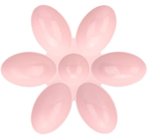 LejeMaek Sechs-Petals-Blüten-Haustier-Welpen-Wasserschale, langsame Feeder Dog Cat Bowl Cat Water Bowl ermöglicht sechs Hunde oder Katzen zum Essen oder Trinken (rosa) Haustierversorgungen von LejeMaek