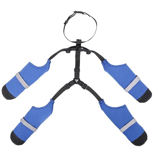 wasserdichte Hundeschuhe Anti-Rutschhund-Schuhe reflektierende Stiefel und Pfotenschutz mit verstellbaren Straps Stiefel für heißes Pflaster, Wandern, regnerische und schneebedeckte Tage, L wasserdic wasserdichte Hundeschuhe Anti-Rutschhund-Schuhe reflektierende Stiefel und Pfotenschutz mit verstellbaren Straps Stiefel für heißes Pflaster, Wandern, regnerische und schneebedeckte Tage, L wasserdic von LejeMaek