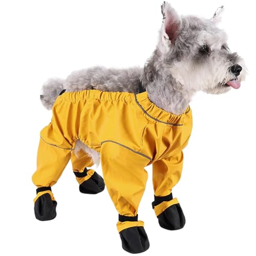wasserdichte Hundestiefel Anti-Rutsch schmutziger, dehnbarer Hundefälle mit reflektierendem Riemen weich bequemer Pfotenschutz für Gehen im Freien, gelb, gelb, s wasserdicht wasserdichte Hundestiefel Anti-Rutsch schmutziger, dehnbarer Hundefälle mit reflektierendem Riemen weich bequemer Pfotenschutz für Gehen im Freien, gelb, gelb, s wasserdicht von LejeMaek