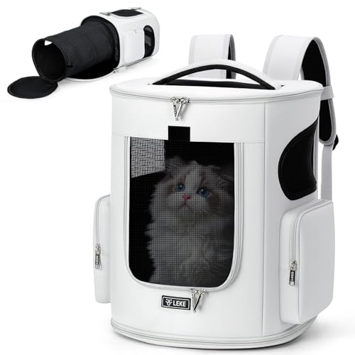 Lekespring Erweiterbar Katzenrucksack Hunderucksack für Katzen Hunde Groß Katzen Rucksack, Aschgrau Lekespring Erweiterbar Katzenrucksack Hunderucksack für Katzen Hunde Groß Katzen Rucksack, Aschgrau von Lekespring