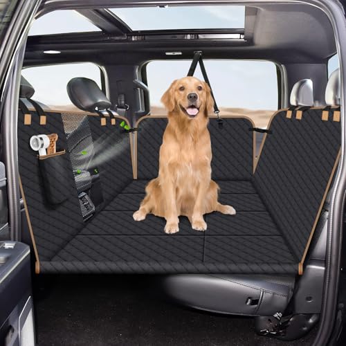 Lekespring Hunde-Autositzbezug für Rücksitz, Hunde-Autobettbezug mit starker harter Unterseite, Auto-Rücksitzverlängerung für Hunde, Hundehängematte für Auto, SUV, LKW, 4 Paneele, Schwarz, Größe L Lekespring Hunde-Autositzbezug für Rücksitz, Hunde-Autobettbezug mit starker harter Unterseite, Auto-Rücksitzverlängerung für Hunde, Hundehängematte für Auto, SUV, LKW, 4 Paneele, Schwarz, Größe L von Lekespring