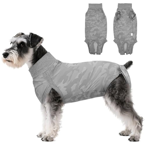 LeleTail Chirurgie-Genesungsanzug für Hunde, Alternative zu Haustierkegeln, professionelles chirurgisches Erholungsshirt, weich, atmungsaktiv, Anti-Leck-Einteiler für Hunde, Neuter und Spay von LeleTail