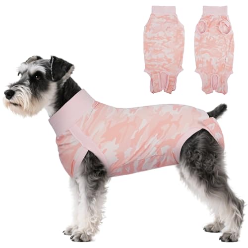 LeleTail Chirurgie-Genesungsanzug für Hunde, Alternative zu Haustierkegeln, professionelles chirurgisches Erholungsshirt, weich, atmungsaktiv, verhindert Lecken, Einteiler für Hunde, Neuter und Spay von LeleTail