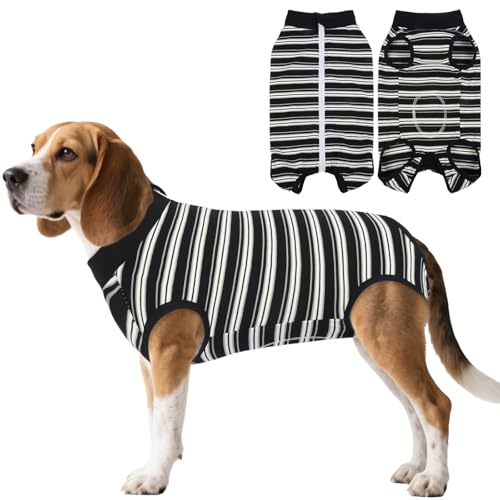 LeleTail Hunde-Genesungsanzug, weicher Hunde-Operationsanzug für männliche Neuter, Anti-Leck-Wunden, E-Halsband und Kegel-Alternativen, Haustier-Einteiler für Haustiere, Bauchwunde nach Operationen von LeleTail
