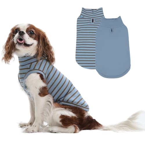LeleTail Hundepullover für kleine Hunde, gestreift, warm, dehnbar, Haustiermantel, Sweatshirt, weiche Hunde-Fleeceweste, Winterkleidung, Pullover, Schlafanzug für Haustiere, Jungen und Mädchen LeleTail Hundepullover für kleine Hunde, gestreift, warm, dehnbar, Haustiermantel, Sweatshirt, weiche Hunde-Fleeceweste, Winterkleidung, Pullover, Schlafanzug für Haustiere, Jungen und Mädchen von LeleTail