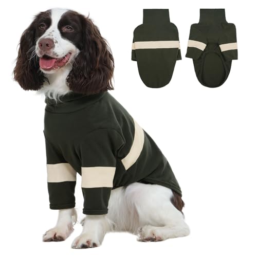 LeleTail XL Hundepullover für Hunde, Jungen und Mädchen, Labrador Retriever, weicher Strick-Rollkragenpullover, Sweatshirt für Winter, Frühling und Herbst, warmer Fleece-Mantel für drinnen und draußen von LeleTail
