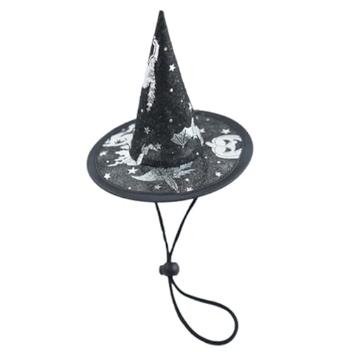 Lembeauty Katzen Halloween Kostüme | Hexen Kostüm Für Hunde Zu Halloween | Verstellbarer Gurt Netzgewebe Kopfschmuck Für Große Mittel Hunderassen Fotoshooting Verkleidung Haustiershows von Lembeauty