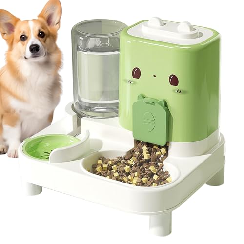 Lembeauty Katzenfutterautomat Und Wasserspender,2 In 1 Automatischer Futterautomat Für Haustiere | Intelligenter Trinkbrunnen Für Haustiere Innen Außen Unterwegs Urlaub Katze Welpe Hase Lembeauty Katzenfutterautomat Und Wasserspender,2 In 1 Automatischer Futterautomat Für Haustiere | Intelligenter Trinkbrunnen Für Haustiere Innen Außen Unterwegs Urlaub Katze Welpe Hase von Lembeauty