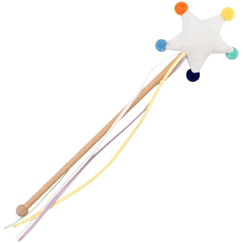 Lembeauty Katzenspielzeug, Katzenspielzeugstab - Katzen-Teasing-Stick, Kätzchen-Teaser - Haustierbedarf, süßer Stern-Mond-Wolken-Katzenstab, Kätzchenspielzeug-Zubehör, Katzenspielzeug zum Jagen, Lembeauty Katzenspielzeug, Katzenspielzeugstab - Katzen-Teasing-Stick, Kätzchen-Teaser - Haustierbedarf, süßer Stern-Mond-Wolken-Katzenstab, Kätzchenspielzeug-Zubehör, Katzenspielzeug zum Jagen, von Lembeauty
