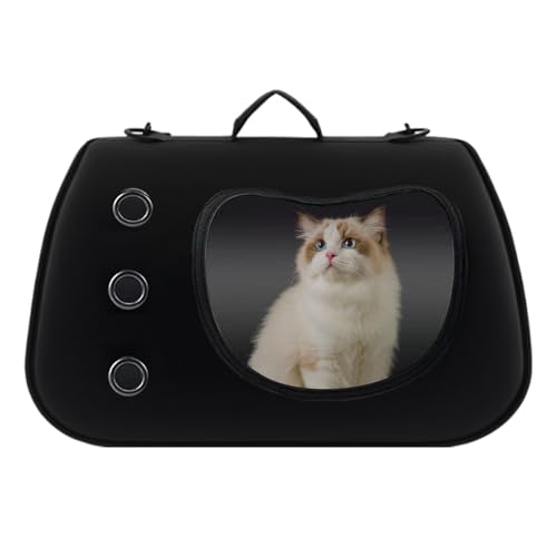 Lembeauty Kleine Hundetrage, Reisesicherheit Outdoor Hundetrage Sling Tasche Für Unterwegs, Transparente Haustiertasche Mit Breitem Griff Für Spaziergänge Reisen Camping Urlaub von Lembeauty