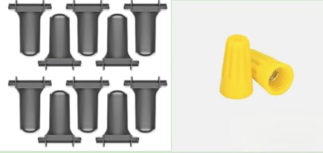 Lemiuda Direct Bury Wasserdichtes Drahtspleiß-Set, Drahtmutter, elektrische Steckverbinder für Drahtbruchreparatur, kompatibel mit PetSafe, SportDog, Dogtra In-Ground Hundezaun-Systemen, 20 Stück Lemiuda Direct Bury Wasserdichtes Drahtspleiß-Set, Drahtmutter, elektrische Steckverbinder für Drahtbruchreparatur, kompatibel mit PetSafe, SportDog, Dogtra In-Ground Hundezaun-Systemen, 20 Stück von Lemiuda