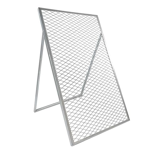 Lemodo Durchwurfsieb 100x60 cm, Gitter mit Maschenweite 40x25 mm verzinkt, stabiles Gartensieb wetterfest, Siebrahmen für Erde Kies Kompost Sand Gartenbau, Robustes Schüttelsieb vormontiert von Lemodo