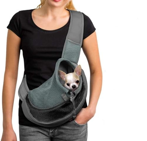 Hundetragetasche, Schultertasche für Katzen, Welpen, Reisetasche, verstellbar, für kleine Tiere, Handtasche für Hunde, mit atmungsaktiver Netztasche, tragbare Hundetasche für den Außenmarkt Hundetragetasche, Schultertasche für Katzen, Welpen, Reisetasche, verstellbar, für kleine Tiere, Handtasche für Hunde, mit atmungsaktiver Netztasche, tragbare Hundetasche für den Außenmarkt von Lempefe