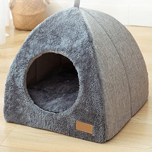 Katzennest für den Innenbereich, Katzenhaus, Katzenbett, Höhle für Haustiere, Iglu für Katzen/kleine Hunde (M) von Lempefe