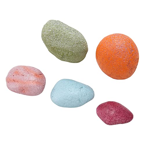 LenTLy Innovative Dekorative Farbige Steine ​​für Aquarien, Sichere und Saubere Flussfelsen von LenTLy