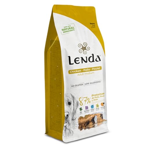 Lenda Chicken 2 kg, Futter für junge und erwachsene Hunde mit normaler Aktivität, Futter für große und kleine Rassen, reich an Huhn, natürlich Lenda Chicken 2 kg, Futter für junge und erwachsene Hunde mit normaler Aktivität, Futter für große und kleine Rassen, reich an Huhn, natürlich von Lenda