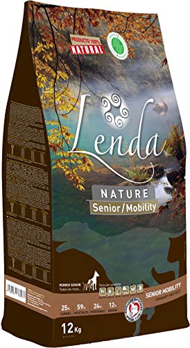 Lenda Senior Mobility 12 kg – Futter für Senioren oder Erwachsene mit Gelenkschmerzen | hypoallergenes Futter reich an Truthahn | natürliches und getreidearmes Futter für ältere Hunde von Lenda