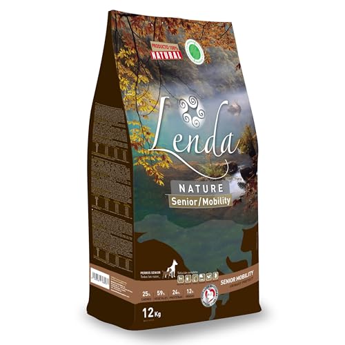 Lenda Senior Mobility 3 kg – Futter für Senioren oder Erwachsene mit Gelenkschmerzen | hypoallergenes Futter reich an Truthahn | natürliches und getreidearmes Futter für ältere Hunde von Lenda