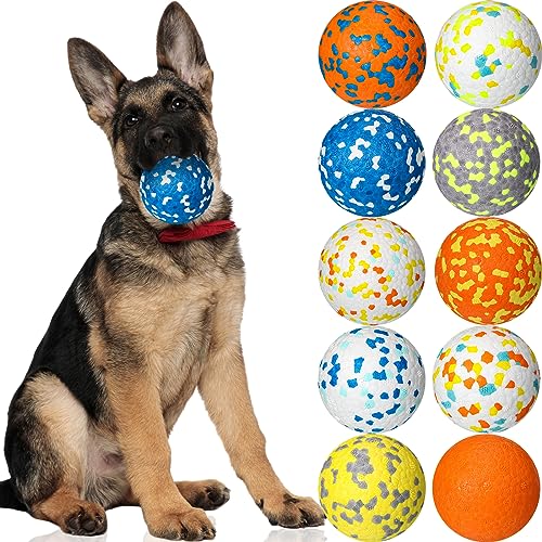 Lenwen 10 Stück Hundespielzeug-Ball für aggressive Kauer, interaktives Hundespielzeug, gegen Langeweile und stimulierender Hüpfball, Gummiball für große, mittelgroße und kleine Welpen, Apportieren Lenwen 10 Stück Hundespielzeug-Ball für aggressive Kauer, interaktives Hundespielzeug, gegen Langeweile und stimulierender Hüpfball, Gummiball für große, mittelgroße und kleine Welpen, Apportieren von Lenwen