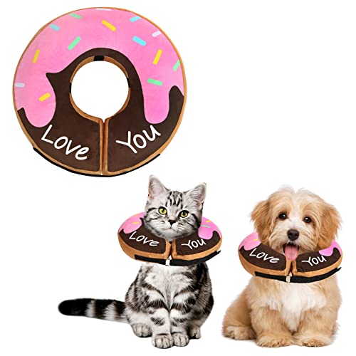 Hunde-Donut-Halsband – weiche Hundekegel für große, mittelgroße und kleine Hunde, aufblasbare Hundekegel-Alternative nach Operationen, E-Halsbänder, Kegel für Hunde und Katzen (Donut-S) von Leo IRis