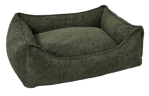 Leo4dog . Sofa Boucle Hundebett Hundekissen Hundesofa. Bezug abnehmbar waschbar. (Wintermoos, XXL 130x100) von Leo4dog