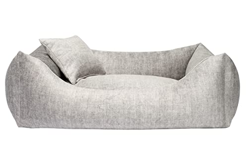 Leo4dog Sofa Vogue 5 Größen, 5 Farben. Hundebett, Hundekissen, Hundesofa,Hundekorb. (XL - 115X90, Grau) von Leo4dog