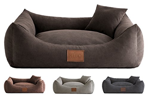 Leo4dog. Sofa Sun. 6 Größen, 4 Farben. Hundebett, Hundekissen, Hundesofa,Hundekorb. (80x60, Dunkelbraun) von Leo4dog