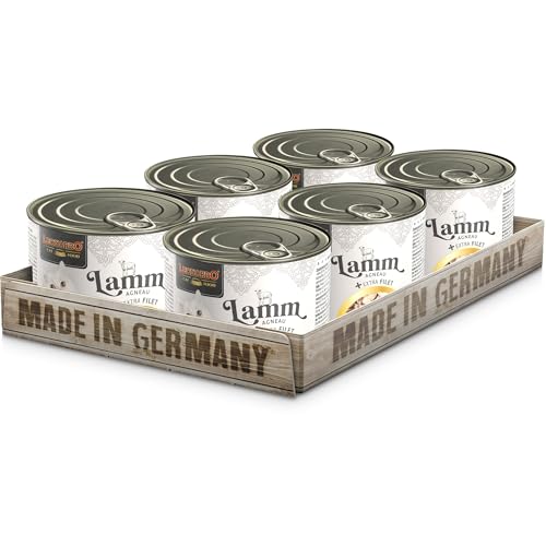 LEONARDO Katzenfutter Lamm und extra Filet, 6X 200 g getreidefreies Nassfutter mit Lamm und extra Hühnerfilet, Alleinfuttermittel mit frischem Geflügel von Leonardo