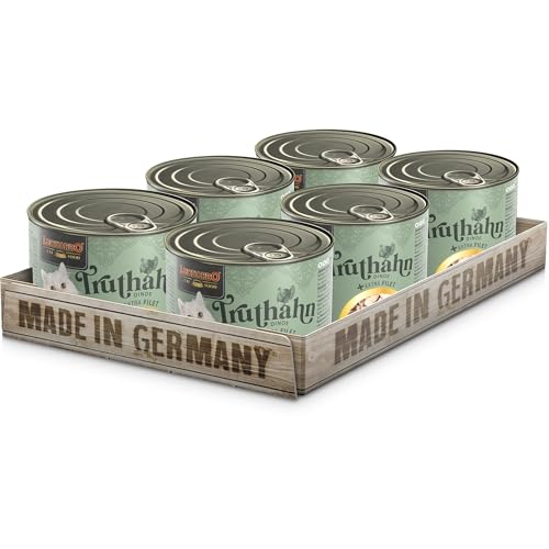 LEONARDO Truthahn + extra Filet | (6 x 200g) Truthahn + extra Truthahnfilet | Nassfutter mit extra Filet | Getreidefrei mit extra hohem Fleischanteil von Leonardo