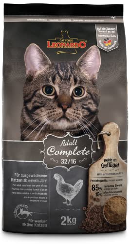 Leonardo Adult Complete 32/16 [2kg] Katzenfutter | Trockenfutter für Katzen | Alleinfuttermittel für ausgewachsene Katzen Aller Rassen ab 1 Jahr von Leonardo