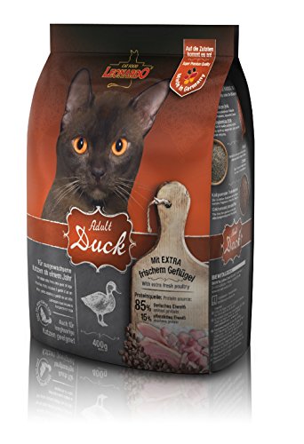Leonardo Adult Duck [400g] Katzenfutter | Trockenfutter für Katzen | Alleinfuttermittel für ausgewachsene Katzen Aller Rassen ab 1 Jahr von Leonardo