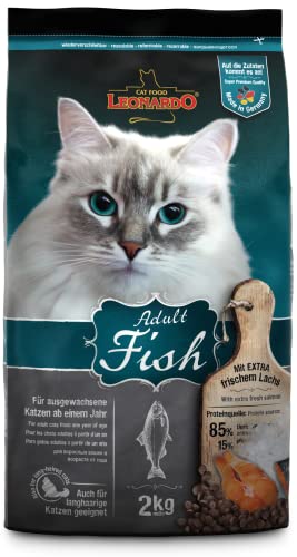 Leonardo Adult Fish [2kg] Katzenfutter | Trockenfutter für Katzen | Alleinfuttermittel für ausgewachsene Katzen Aller Rassen ab 1 Jahr von Leonardo