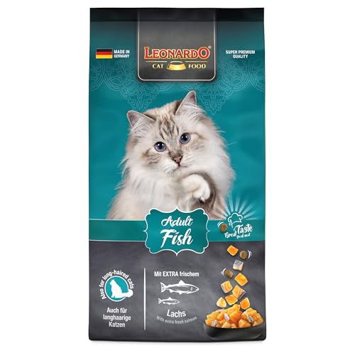 Leonardo Adult Fish [7,5kg] Katzenfutter | Trockenfutter für Katzen | Alleinfuttermittel für ausgewachsene Katzen Aller Rassen ab 1 Jahr von Leonardo