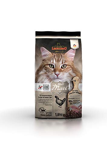 Leonardo Adult GF Maxi [1,8kg] Katzenfutter | Getreidefreies Trockenfutter für Katzen | Alleinfuttermittel für große Katzenrassen ab 1 Jahr von Leonardo