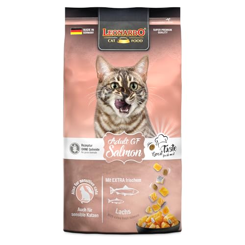 LEONARDO Adult GF Salmon für Katzen, 1,8kg, glutenfrei mit Amaranth, hochwertiger Lachs, Alleinfutter, Made in Germany LEONARDO Adult GF Salmon für Katzen, 1,8kg, glutenfrei mit Amaranth, hochwertiger Lachs, Alleinfutter, Made in Germany von Leonardo