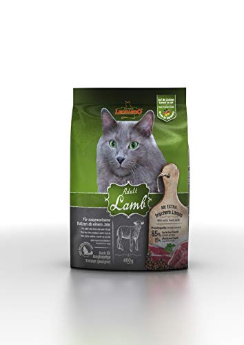 Leonardo Adult Lamb [400g] Katzenfutter | Trockenfutter für Katzen | Alleinfuttermittel für ausgewachsene Katzen Aller Rassen ab 1 Jahr von Leonardo