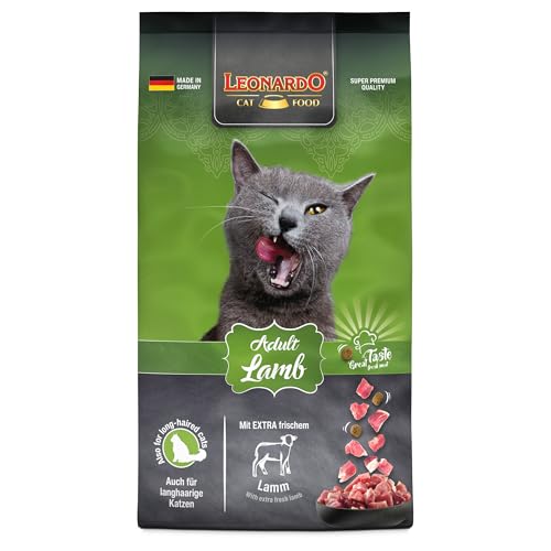 LEONARDO Adult Lamb [7,5kg] Katzenfutter | Trockenfutter für Katzen | Alleinfuttermittel für ausgewachsene Katzen Aller Rassen ab 1 Jahr von Leonardo