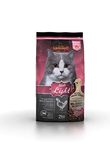 Leonardo Adult Light [2kg] Katzenfutter | Diät Trockenfutter für Katzen | Alleinfuttermittel für Katzenrassen ab 1 Jahr von Leonardo