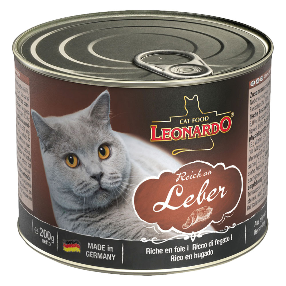 Leonardo Katzenfutter All Meat 24 x 200 g - Reich an Leber von Leonardo