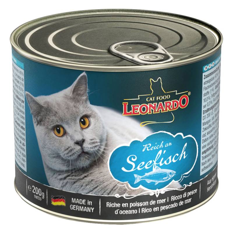 Leonardo Katzenfutter All Meat 24 x 200 g - Reich an Seefisch von Leonardo