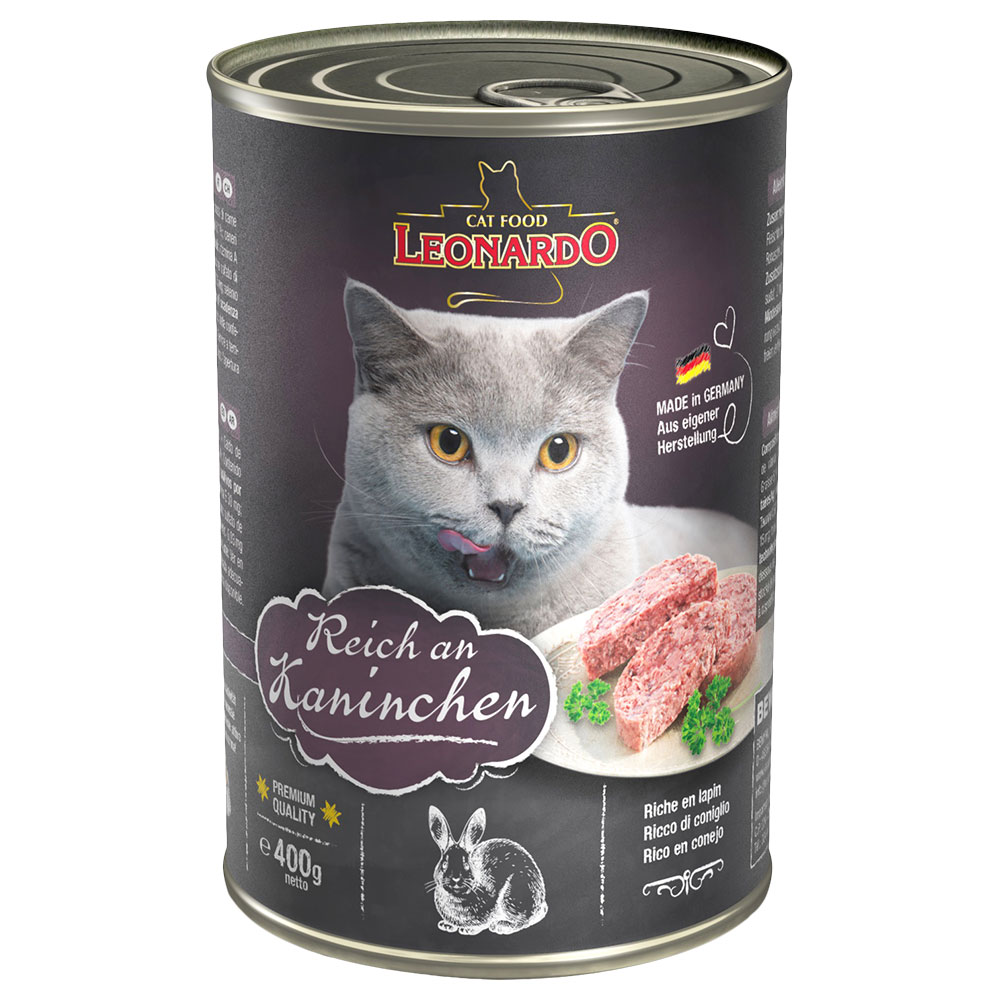 Leonardo All Meat Katzenfutter 6 x 400 g - Reich an Kaninchen von Leonardo